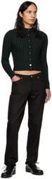 Cormio Black & Green Gabriela Cardigan