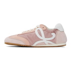 Loewe Pink and White Ballet Runner Sneakers