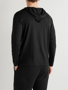 Derek Rose - Basel Stretch Micro Modal Jersey Hoodie - Black