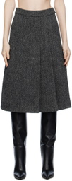Saks Potts Gray Nicoline Midi Skirt