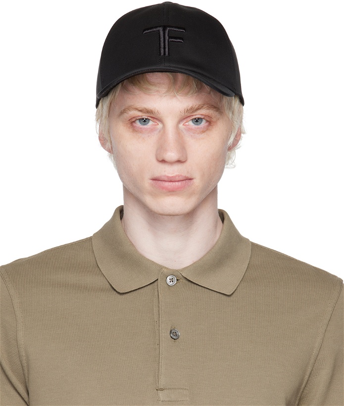 Photo: TOM FORD Black Embroidered Cap