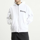 Balenciaga Men's Metal Merch Oversized Zip-Up Hoodie in White