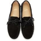 Christian Louboutin Black Steckel Loafers