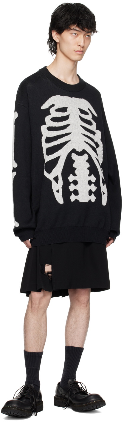 TAKAHIROMIYASHITA TheSoloist. Black & White Crewneck Sweater