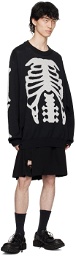 TAKAHIROMIYASHITA TheSoloist. Black & White Crewneck Sweater