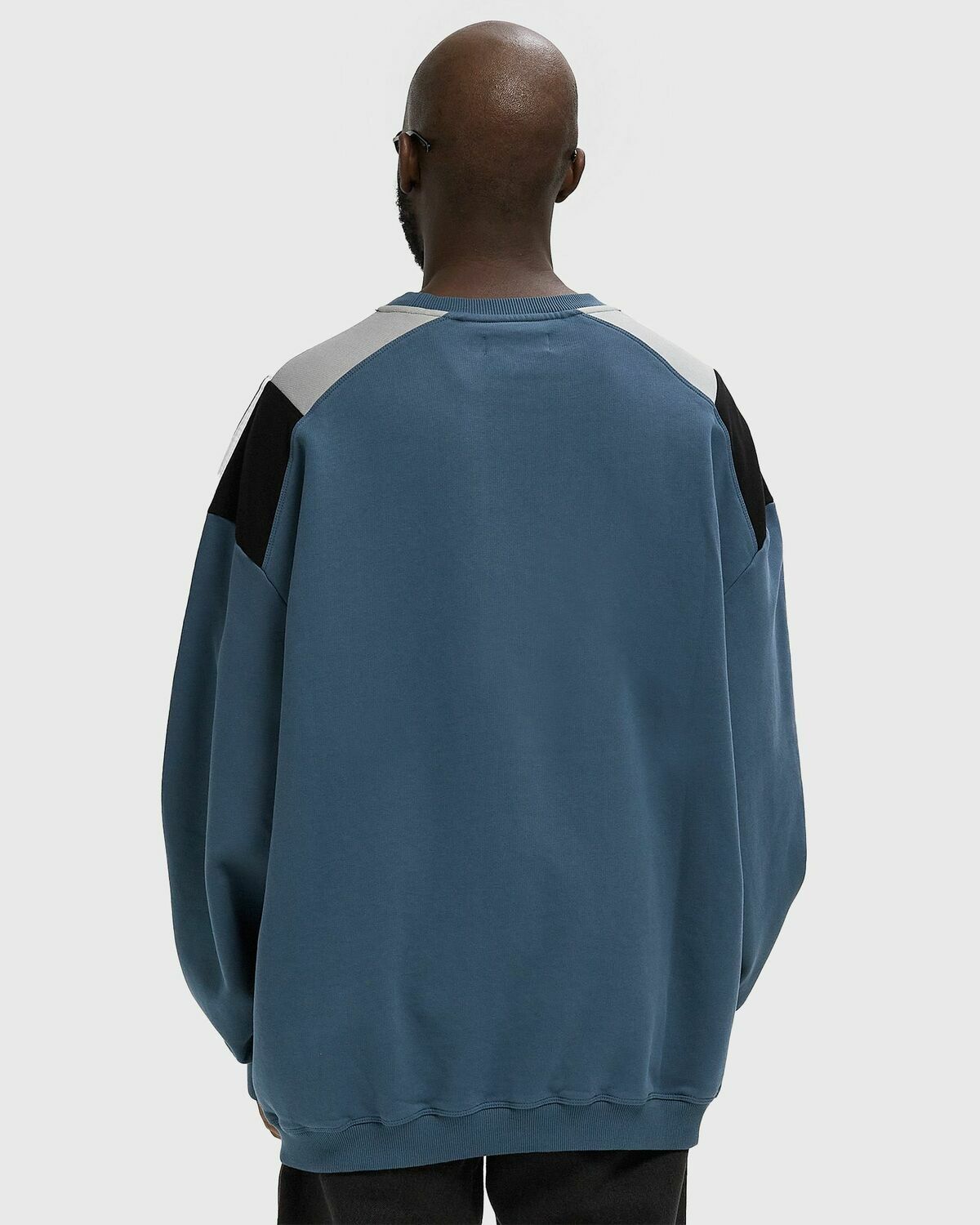 Martine Rose PANELLED SWEATSHIRT Blue Men