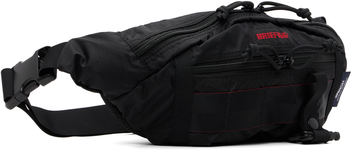 Comme des Garçons Homme Black BRIEFING Edition Nylon Diamond Rip Belt Bag