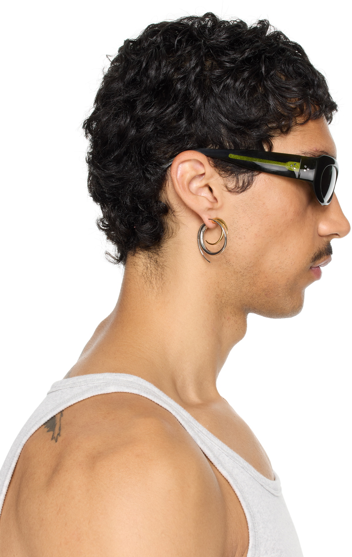 Port Tanger SSENSE Exclusive Green Khilna Sunglasses