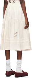 Story mfg. Off-White Juniper Midi Skirt