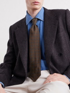 Rubinacci - 8cm Printed Silk-Twill Tie - Brown