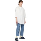 Sunnei White Long Pocket Shirt