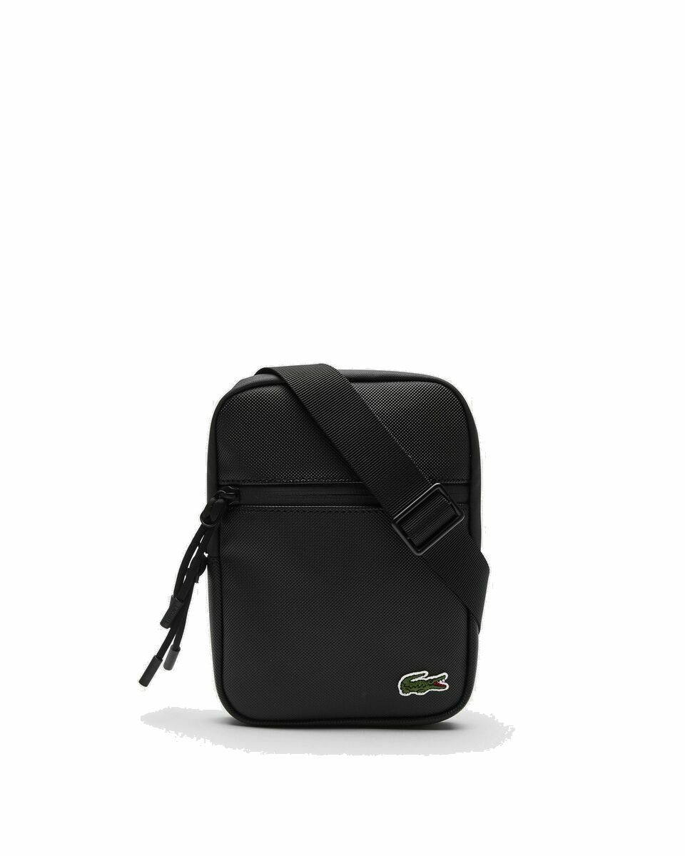 Photo: Lacoste S Flat Crossover Bag Black - Mens - Small Bags