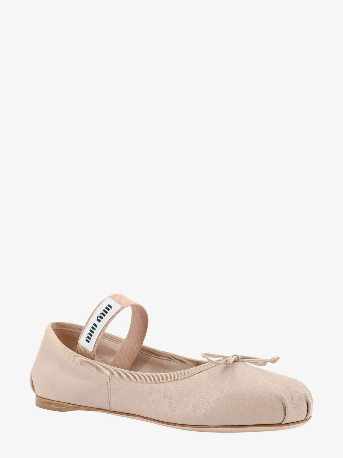 Miu Miu Ballerinas Beige Womens Miu Miu