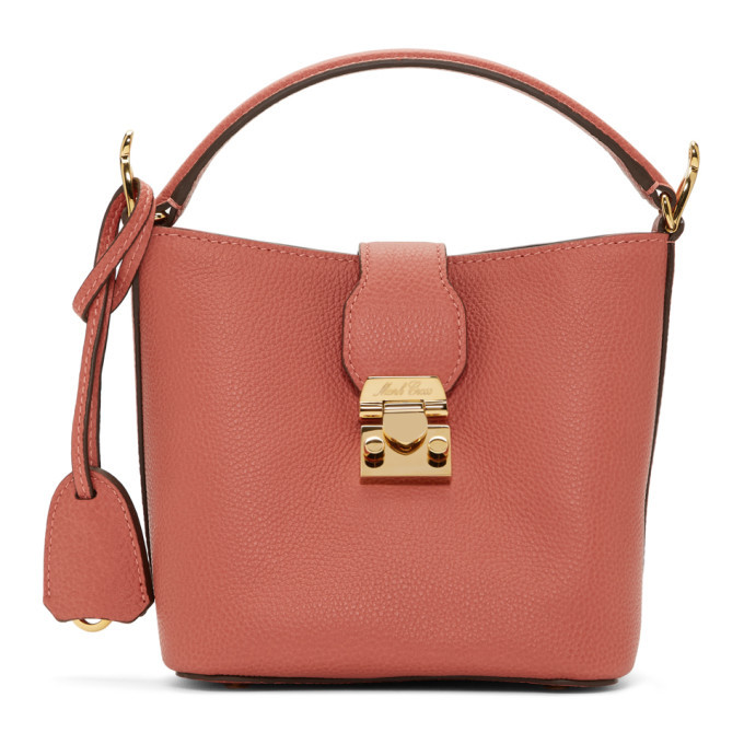 Mark Cross Pink Mini Murphy Bucket Bag