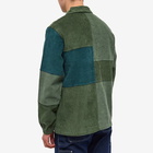 Butter Goods Men's Cord Patchwork Pullover Jacket in Foliage