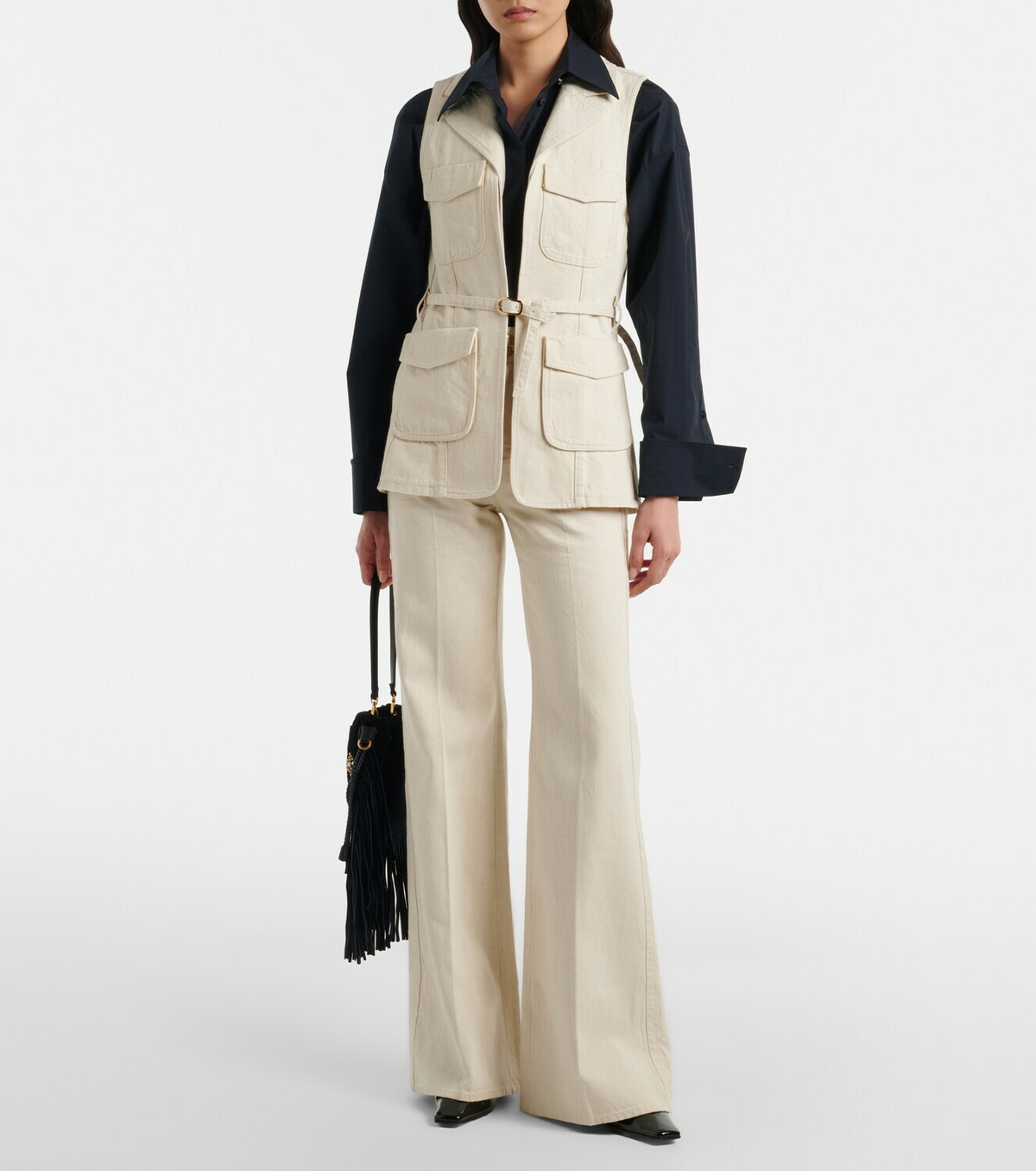 Dorothee Schumacher Summer Of Love cotton and linen wide-leg pants