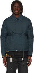 Craig Green Blue Quilted Skin Jacket