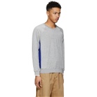3.1 Phillip Lim Grey and Blue Classic Velour Sweatshirt