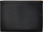 Thom Browne Black Pebble Grain Large Document Holder