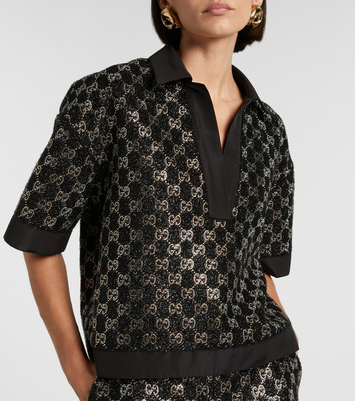 Gucci GG embellished top Gucci