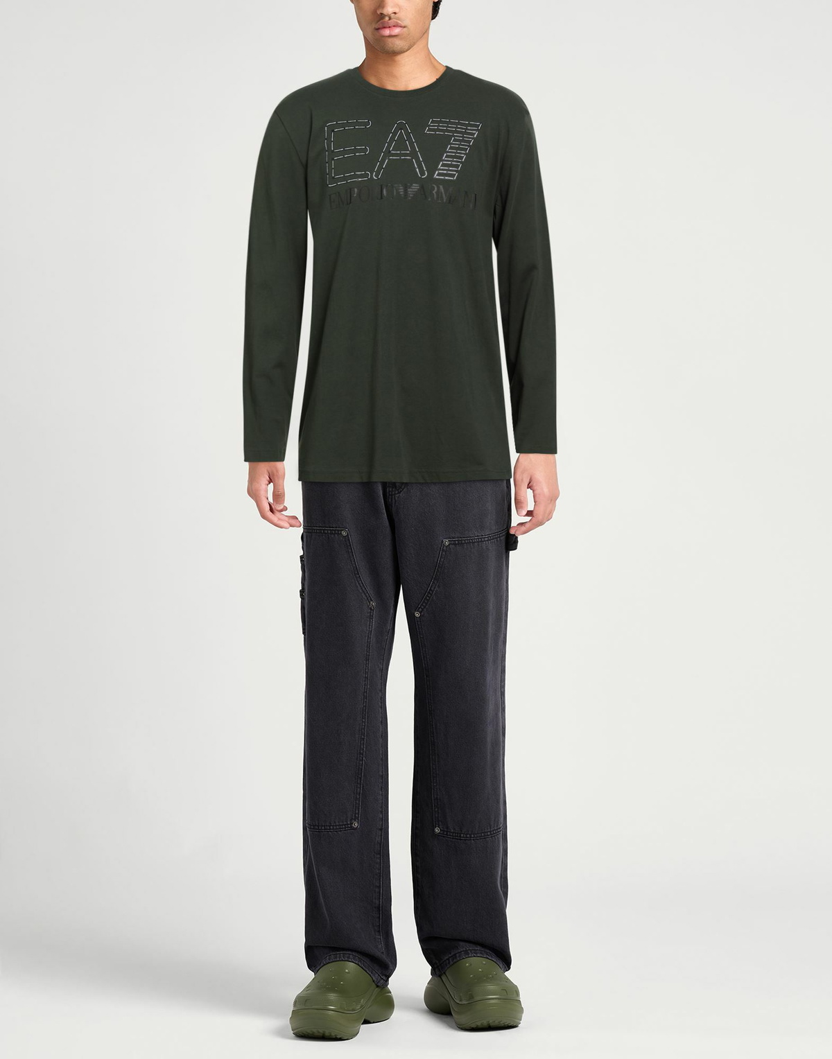 Ea7 Mens T-shirt Military in Green