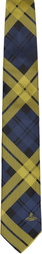 Vivienne Westwood Navy & Yellow Silk Tie