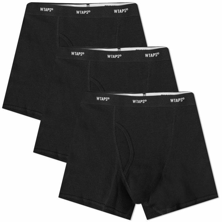 Photo: WTAPS Men's 03 Skivvies Boxer Shorts - 3-Pack in Black