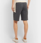 Brunello Cucinelli - Nylon-Trimmed Cotton-Blend Jersey Drawstring Shorts - Gray