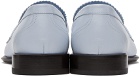Alexander McQueen Blue Seal Logo Loafers