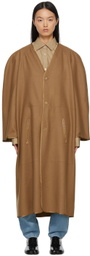 Hed Mayner Tan Wool Coat