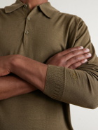 John Smedley - Bill Nighy Merino Wool Polo T-Shirt - Green