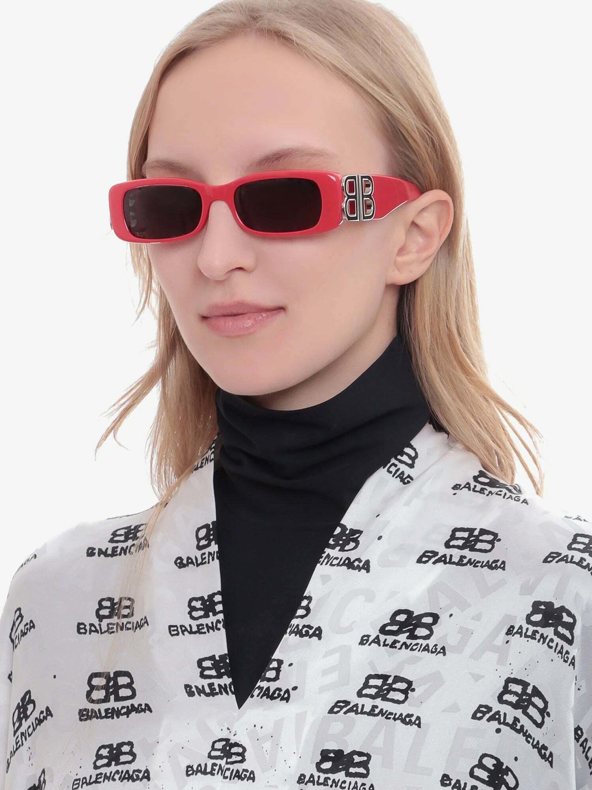 Balenciaga Dynasty Rectangle Red Womens Balenciaga display picture 2