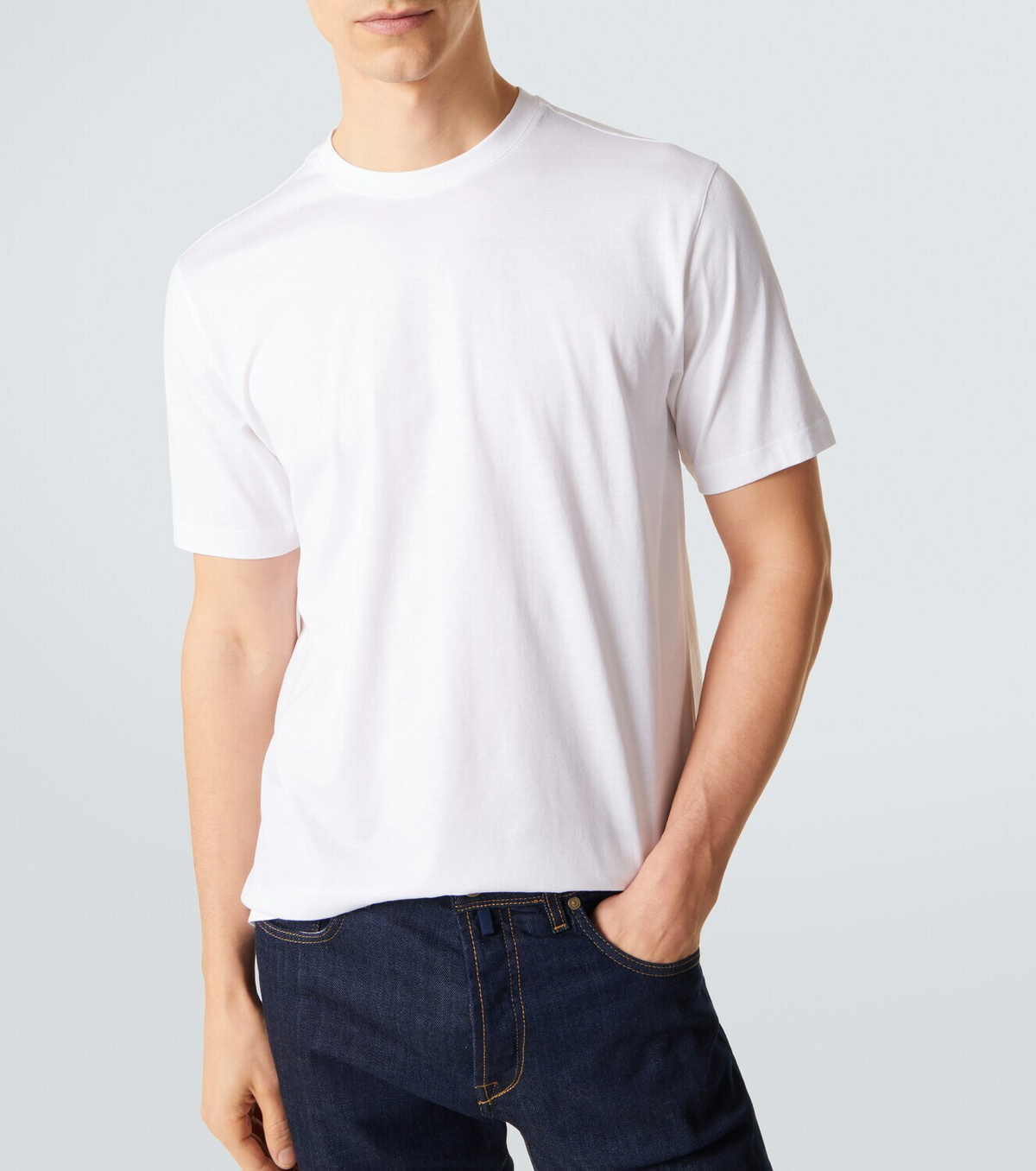 Slowear Cotton and silk jersey T-shirt