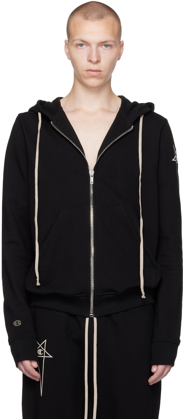 Rick Owens Black Champion Edition Jason's Hoodie Rick Owens