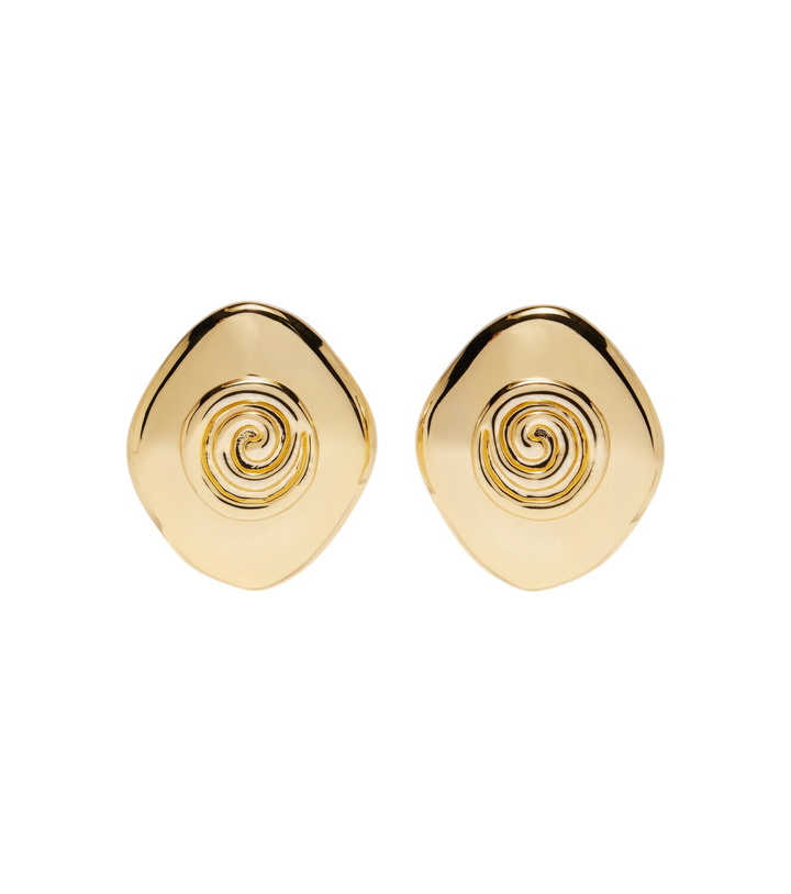 Photo: Déhanche Koru 14kt gold-plated stud earrings
