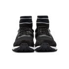 Fendi Black and White Running High-Top Sneakers