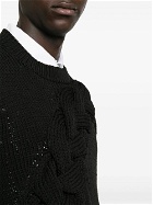 COMME DES GARCONS - Cable-knit Crewneck Sweater