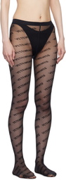 VETEMENTS Black Wolford Edition Logo Tights