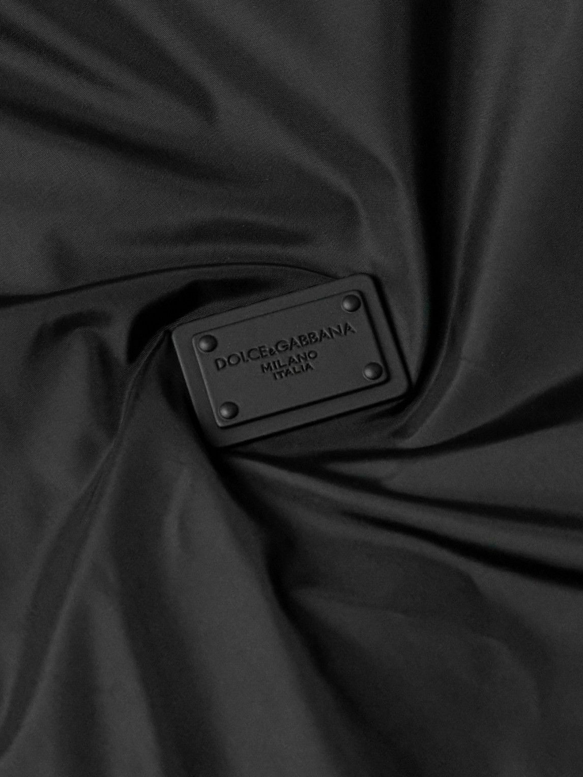 Dolce&Gabbana - Logo-Appliquéd Shell Bomber Jacket - Black