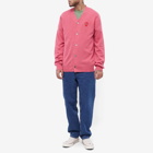 Comme des Garçons Play Men's Overlapping Heart Cardigan in Pink