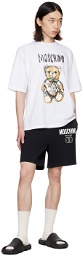 Moschino White Drawn Teddy Bear T-Shirt