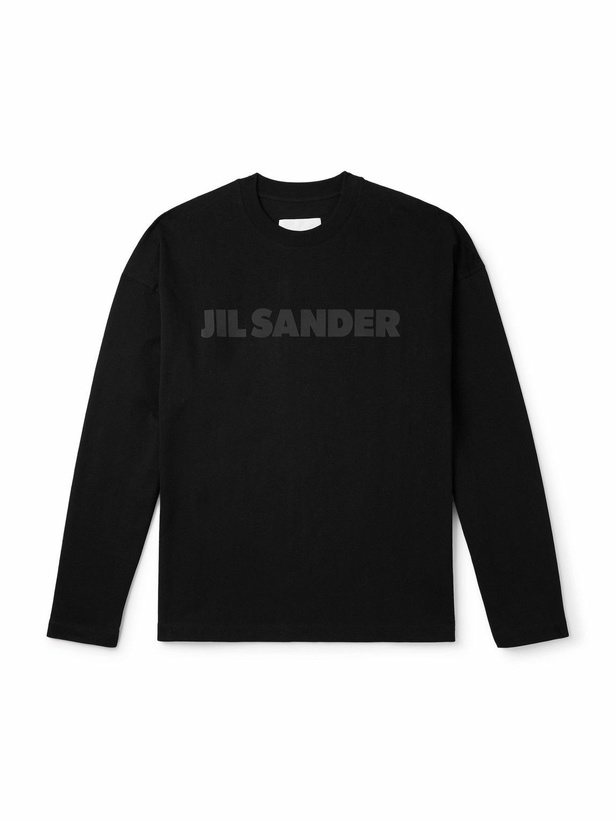 Photo: Jil Sander - Logo-Print Cotton-Jersey T-Shirt - Black