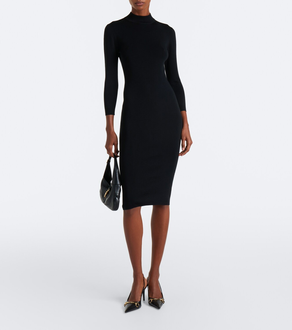 Gucci Horsebit wool midi dress