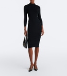 Gucci Horsebit wool midi dress