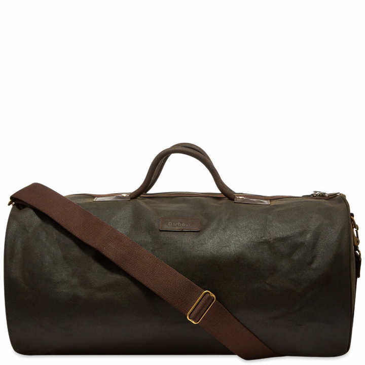 Photo: Barbour Men's Wax Holdall in Olive