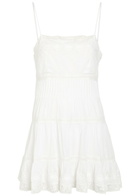 Loveshackfancy Zuri Embroidered Cotton Mini Dress White