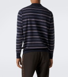 Wales Bonner Beam striped wool polo sweater