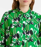 Diane von Furstenberg Caleb printed cotton blouse