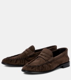 Saint Laurent Le Loafer suede penny loafers