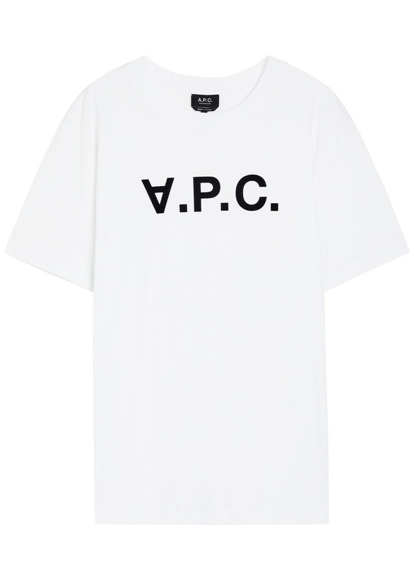 Photo: A.P.C. Standard Logo Cotton T-shirt White
